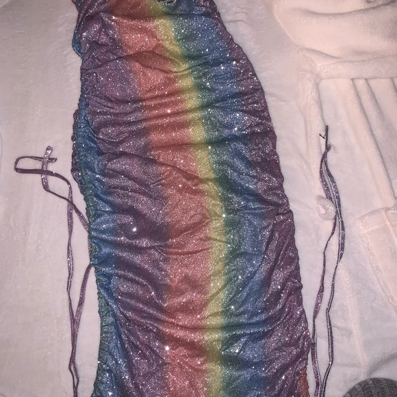 Shane Justin Rainbow Diamond Dress - Picture 6 of 12